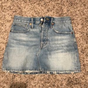 Madewell | denim skirt | frayed | NWT